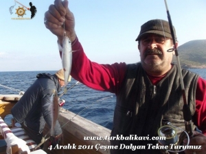 4 Aralık 2011 Çeşme Dalyan Tekne'den Balık Avı Turu