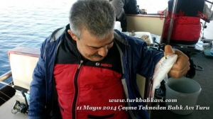 11 Mayıs 2014 Çeşme Tekne'den Balık Avı Turu